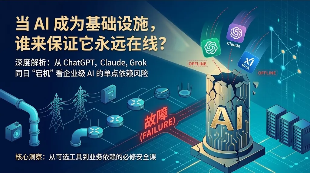  ChatGPT, Claude and Grok Go Down on the Same Day: As AI Becomes Infrastructure, Who Guarantees Its Uptime?